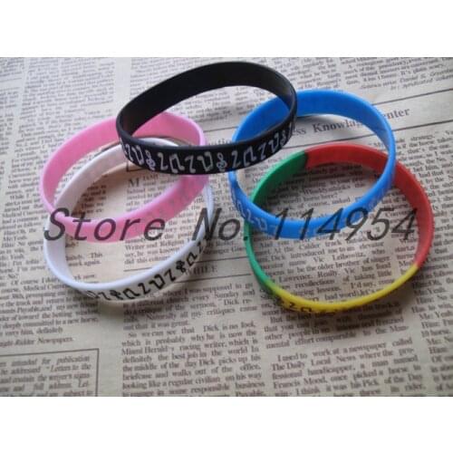 New 50 pcs Popular Music Notes Wristband Silicone Bracelets For Man Women jewelry Fashion Accessories H-118