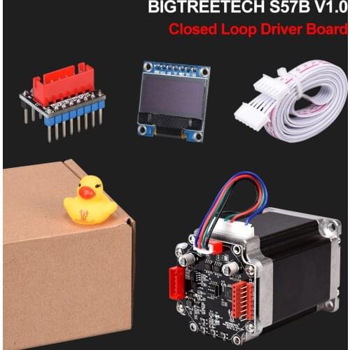 BIGTREETECH BTT S57B V1.0 Closed Loop Driver Control Board 57 Stepper Motor OLED 3D Printer Parts For SKR V1.4 Ender3 VS S42B