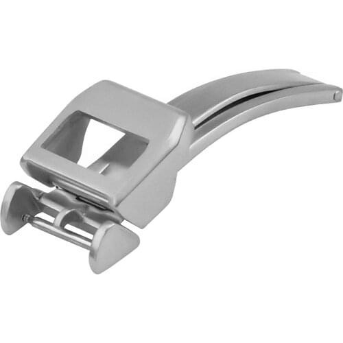 18MM Deployment Buckle Clasp Leather Band Strap Compatible with Iwc Pilot Aquatimer Brush