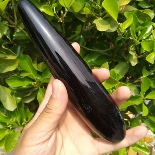 Reiki Stick Obsidian 18cm Massage Polished Metaphysical Healing Wand