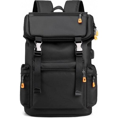15.6 Inch Laptop Men Backpack Nylon Travel Male Casual Daypack USB Charging Computer School Backpacks Waterproof Bag for Men