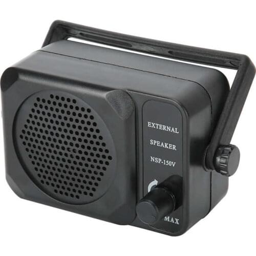External Speaker 3.5mm Plug 3W Portable Mini External Speaker with Built-in Noise Filter Switch Universal for CB Radio
