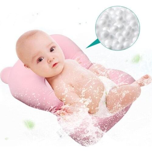 All Seasons Cartoon Animal Shape Solid Cloth Baby Bath Pad Non-Slip Tubs Mat Kids Safety Security Seat Support