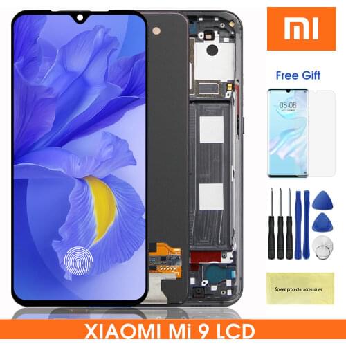 6.39'' Super Amoled Mi9 Lcd for Xiaomi 9 Lcd display With Touch Screen Digitizer Assembly For Xiaomi9 Mi 9 M1902F1G Lcds