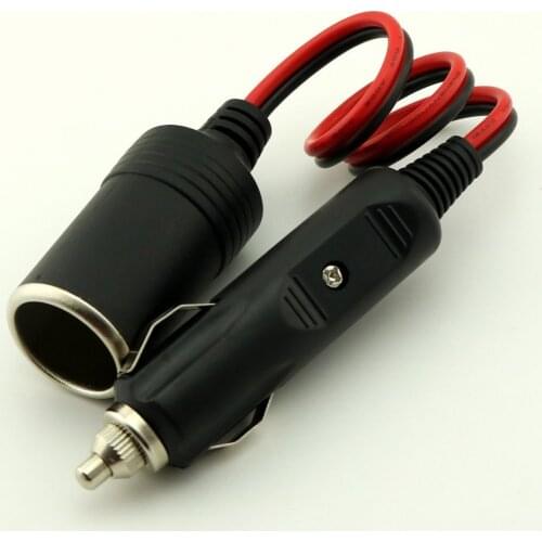 10pcs Car Cigarette Cigar Lighter Extension Cable Socket Lead Cord Adapter 12V/24V 40cm
