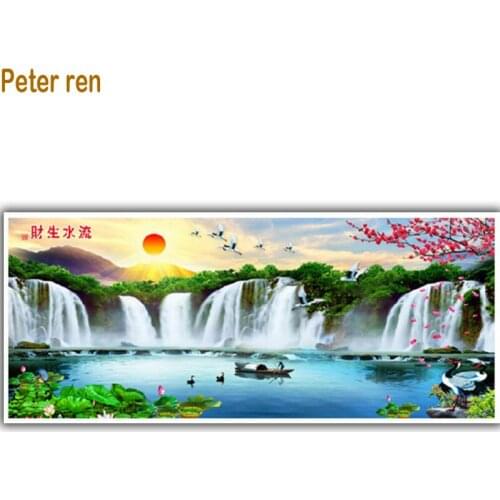 5D Diy Diamond Painting Cross Stitch square Diamond Embroidery D'Waterfalls Natural landscapes Diamond Mosaic Full Embroidery