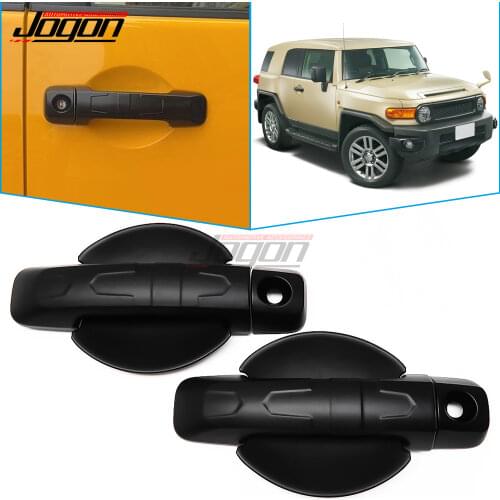 ABS Chrome Silver Door Handle and Door Protector Bowl Cover Trim For Toyota FJ Cruiser 2007 2008-2020 Car Molding Accessories