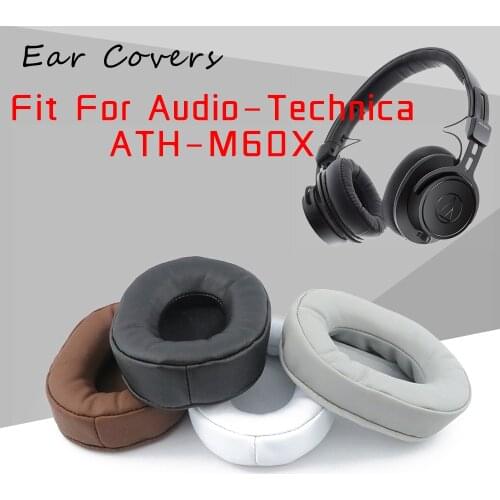 Ear Covers Ear Pads For Audio Technica ATH-M60X ATH M60X Headphone Replacement Earpads Ear-cushions