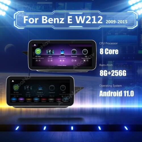 8+256GB Android 11.0 Snapdragon 662 car radio GPS For Mercedes Benz E Class W212 E200 E230 E260 E300 2009-2015 multimedia player
