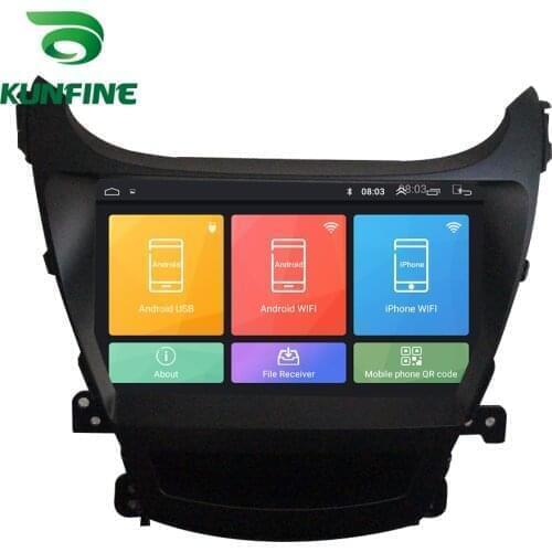 Android 10.0 Octa Core Car DVD GPS Navigation Player Deckless Car Stereo for HYUNDAI ELANTRA 2014 2015 2016 Headunit Radio