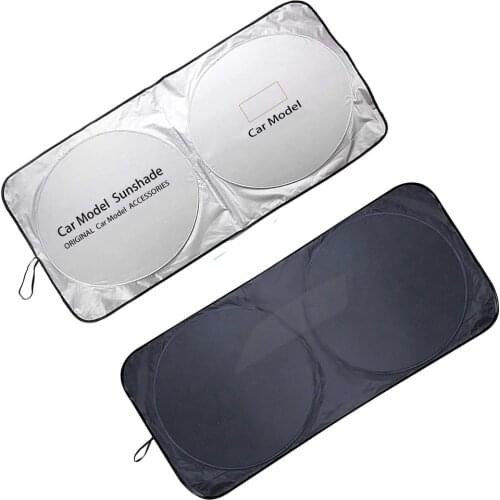 Car Sun Shading Visor Protect Sunscreen For Chevrolet Chevy Equinox Monza Malibu Orlando Cruze Logo Windshield Sunshade Cover