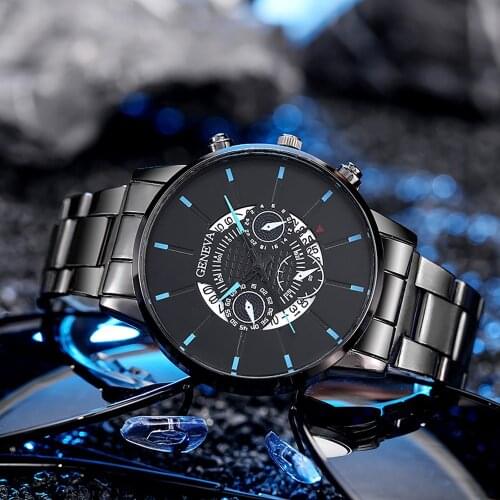 Reloj Hombre 2021 Mens Fashion Business Watches Men Casual Calendar Clock Male Stainless Steel Quartz Watch Relogio Masculino