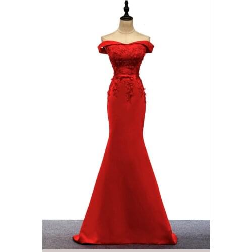 Burgundy Mermaid Bridesmaids Dresses Long Appliques Party Dress Long Sleeve White Prom Party Dresses