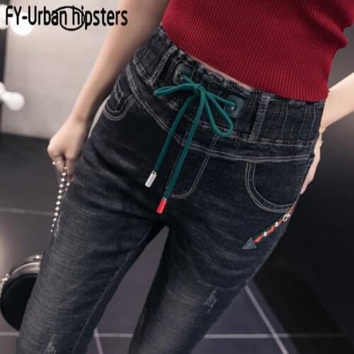 FY-Urban hipsters Womens Summer Jeans