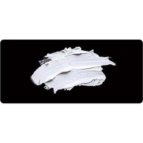 Sample Black White Painting Design Large Size Mouse Pad Office House Gaming Table Mat Natural Rubber Anti Slip Mousepad Seaming