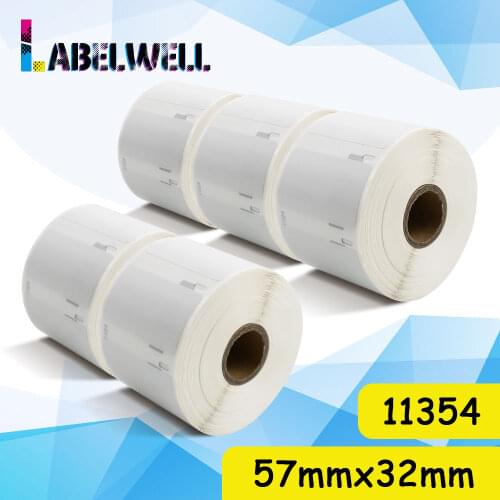 Labelwell 5Rolls/1Roll Compatible LW 11354 Label 57mm*32mm 5000pcs/1000pcs address label replace for Dymo LW 450 4XL label maker