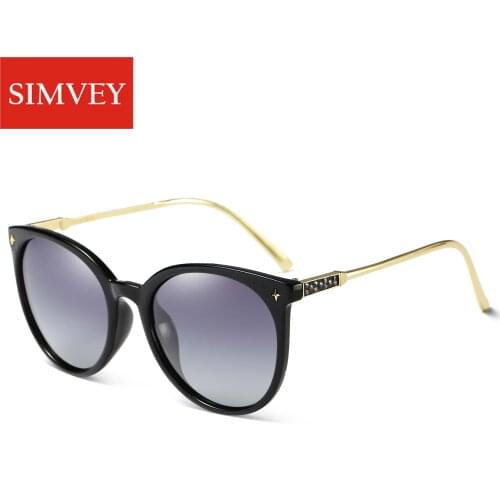 Simvey Fashion Womans Oversized Sunglasses Retro Brand Designer Polarized Sun Glasses UV400 Mirror Lens Big Sunglasses