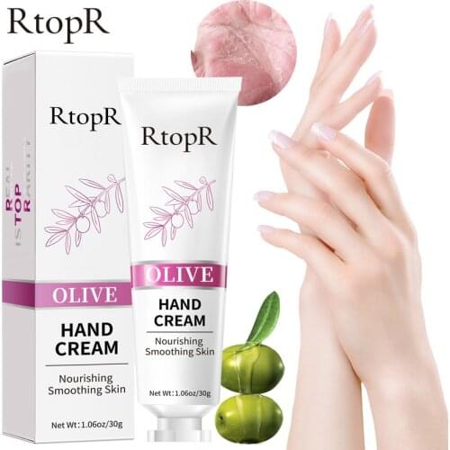 New RtopR Olive Oil Serum Repair Hand Cream Nourishing Hand Care Anti Chapping Anti Aging Moisturizing Whitening Hand Cream