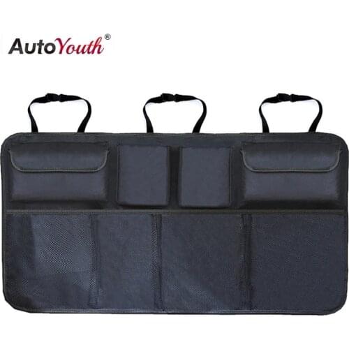 Car Trunk Organizer Adjustable Backseat Storage Bag Net Organizer High Capacity Stowing Tidying Automobiles Interior Accessories