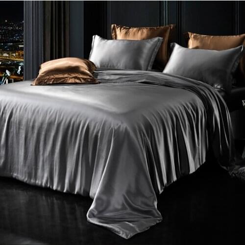 Refreshing Bedding Set Silky Quilt Cover Quality Bed Sheets And Pillowcase Summer Bed Cover Nordic Covers For Bed Home Textiles