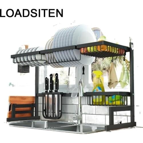 Platos Cucina Drainer Dish Drying Almacenaje Organisateur Stainless Steel Cozinha Cocina Rack Mutfak Cuisine Kitchen Organizer