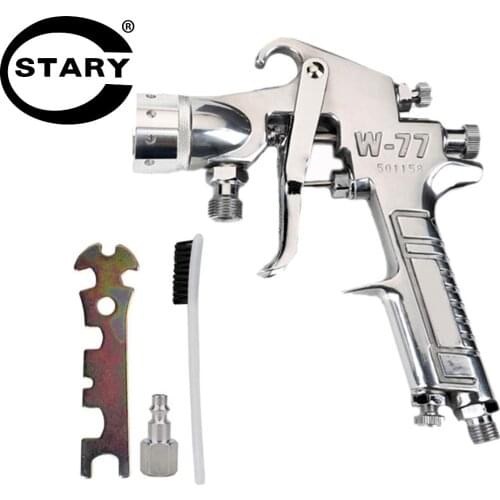 STARY HVLP Spray Gun Nozzle size 2.5/3.0/3.5mm Pneumatic Pressure Feed Paint Sprayer Air Spray Gun for Wall Painting Prime Coat