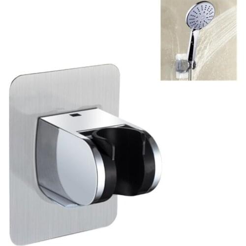 Useful Adjustable Polished Self-adhesive Handheld Suction Up Drill-free Shower Head Holder Showerhead Rack Punch-free Adjustable