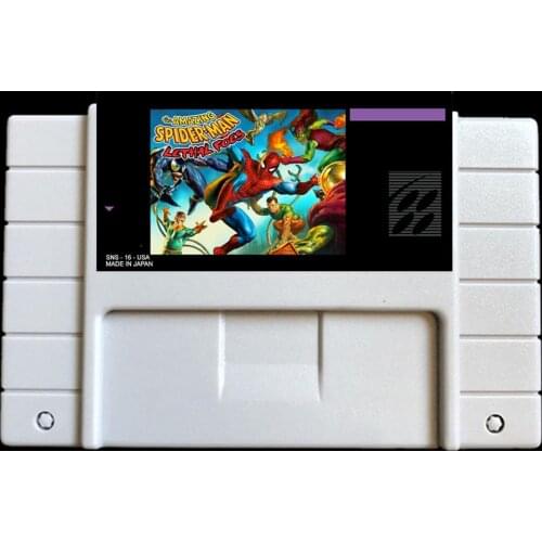 Amazing Spi-Man Lethal Foes USA-NTSC version 46 pins Video games card NTSC version for Retro Video games Console