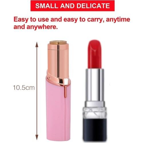 2021 Latest Portable Eyebrow Trimmer Lipstick Appearance Dry Battery Use Cleansing Wool Free Shipping Makeup Tool