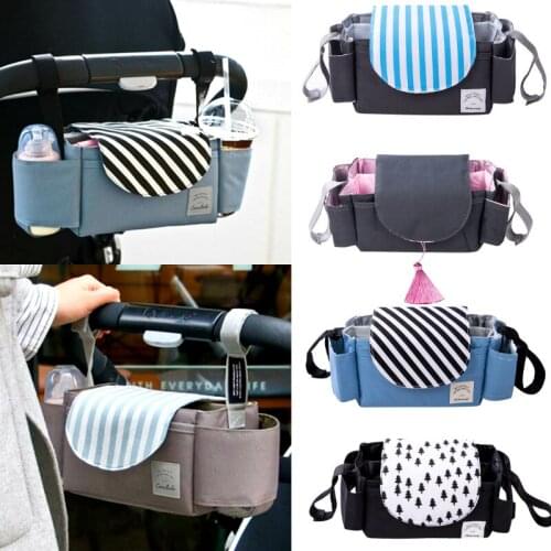 Universal Buggy Baby Pram Organizers Stroller Bags Bottle Holder Baby Stroller Caddy Storage Bags Stroller Accessory