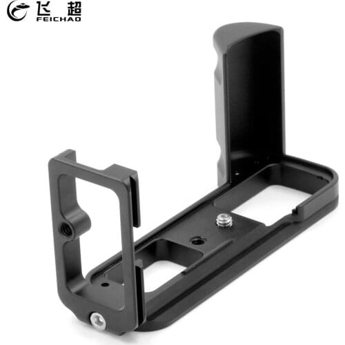 FEICHAO Aluminum Alloy Vertical L Bracket Tripod QR Plate Base Grip Handle for Fujifilm X-T1 XT1 XT10 XT20 SLR Camera Holder