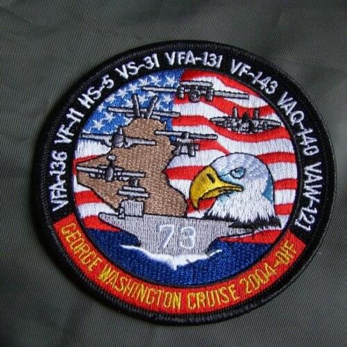 WW2 US NAVY Patch - CVN-73 USS George Washington 2004 Cruise OIF VFA-136 VF-11 HS-5 - World military Store
