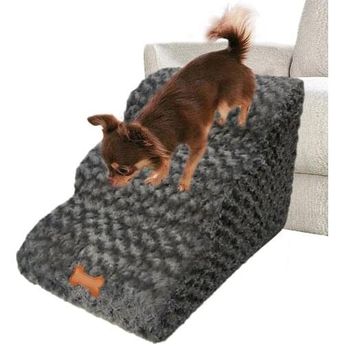3 Layers Dog Stairs Dog House Pet Sofa Slope Stairs Puppy Cat Bed Dog Steps Foldable Detachable Pet Climbing Ladder Bed Supplies