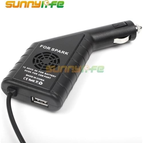 2in1 Car Charger Intelligent Battery Charging for DJI SPARK