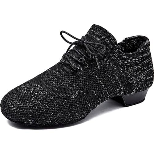 USHINE BD57 black socks dance shoes soft ChaCha teacher training modern dance shoes ballet dance shoes Latin dance shoes woman