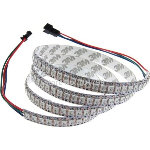 Addressable 2m 144LEDs/m DC5V SK6812led pixel strip,non-waterproof,with 144pixels/M;WHITE PCB