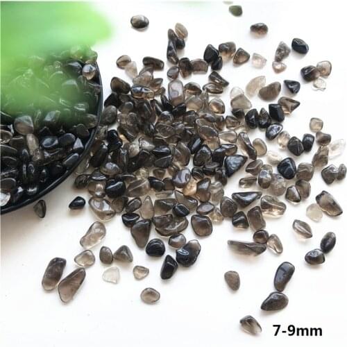 Dropshipping 50g Natural Smoky Quartz Crystal Stones Bulk Assorted Tumbled Gem Stone Healing Natural Quartz Crystals 2 Sizes