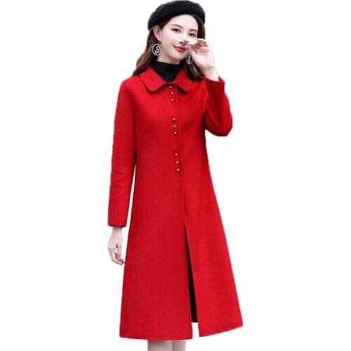 Double-Sided Wool Coat Female Autumn Winter Jacket Women Clothes 2020 High-quality Korean Cashmere Woolen Jackets Coat R305