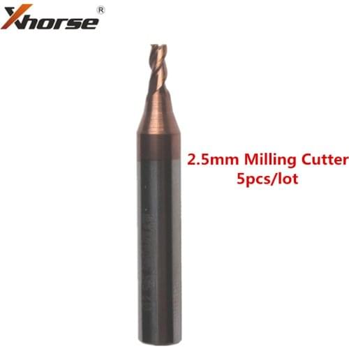 2.5mm Milling Cutter for IKEYCUTTER CONDOR XC-MINI Dolphin XC-007 XC-002 Key Cutting Machine 5pcs/lot