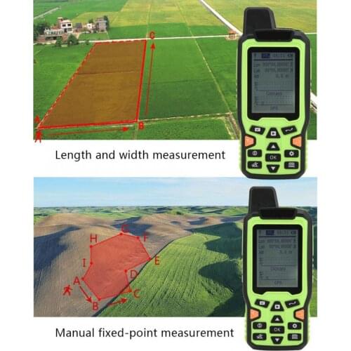 Handheld GPS Navigation Track Land Area Meter EM90 Land Survey Measuring Instrument US Plug100-240V FSTN 2.4 inch Display
