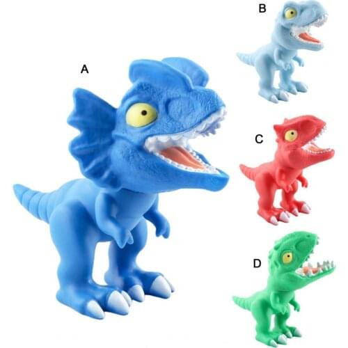 Dinosaur Model Head Movable 360 Degrees Perfect Gift Soft Glue Clear Texture Dinosaur Model Toy Education Toys For Kids Gift