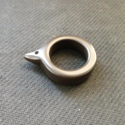 Sibin bian stone finger massage ring stimulate body neck back acupuncture cone points relieve acupoint stick waist massager