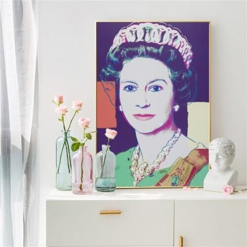 Modern Graffiti Art Queen of England Prints on Canvas Wall Art Decorative Paintings for Living Room Cuadros Home Decor
