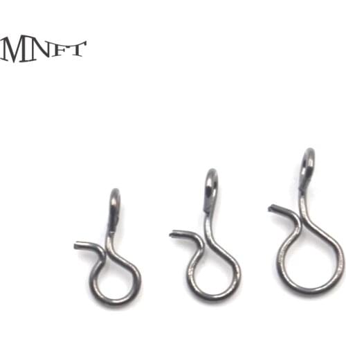 MNFT 200Pcs/Bag Quick Change High Carbon Steel Snap For Fly Fishing Hooks & Lures Snaps Fishing Terminal Tackle