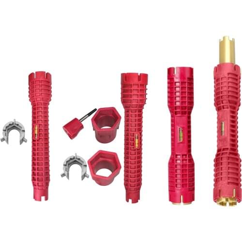 Multi-functional Faucet Sink Installer, Anti-Slip Pipe Wrench, Easy Using Bathroom Kitchen Plumbing Tubing Spanner Install Tool