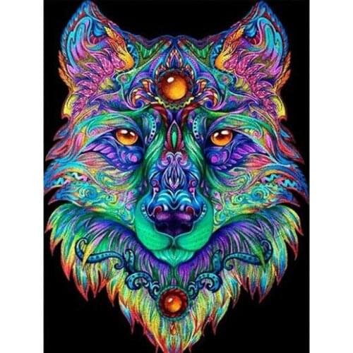 NEW Square/Round 5D DIY Diamond Painting Animals Mosaic Diamond embroidery Wolf Full Drill Pictures Of Rhinestones Decor L860