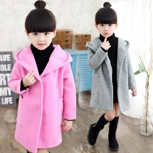 Girls Clothes Trench Coats Jackets For Clothes Tops Kids Children Windbreakers Spring Jacket Autumn Outerwear Wool Dress Coat