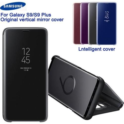Original For Samsung GALAXY S9 G9600 S9+ Plus G9650 Slim Flip Case Samsung Mirror Protection Shell Phone Cover Case