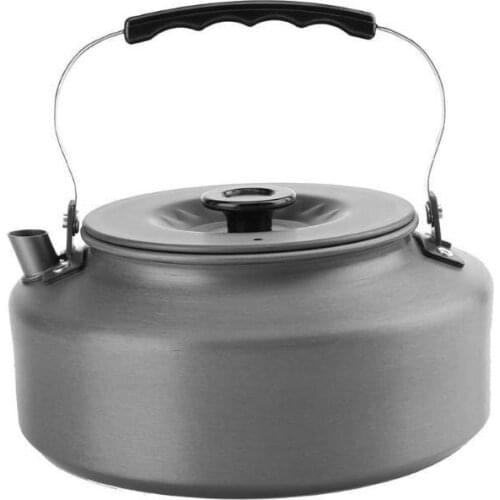 Portable Ultra-light 1.6L Capacity Aluminum Alloy Outdoor Hiking Camping Survival Water Kettle Teapot Tableware