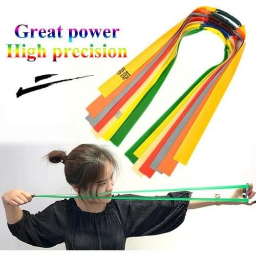 Slingshot traditional strong natural rubber tendons Elastica Elastic group smooth Tools B9K7 Bungee Outdoor leather Y8I9